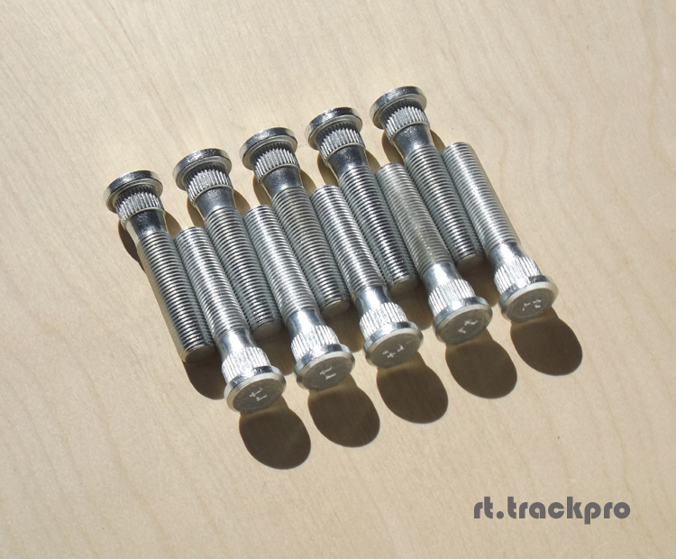 55mm Long Extended Wheel Studs For Lincoln m12 x 1.5 Knurl:13.1mm Year 2006-2012